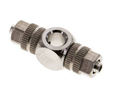 4.3x3 & M5 Nickel plated Brass Banjo Tee Push-on Fitting [2 Pieces]
