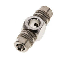 4.3x3 & M5 Nickel plated Brass Banjo Tee Push-on Fitting [2 Pieces]