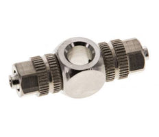 4.3x3 & M5 Nickel plated Brass Banjo Tee Push-on Fitting [2 Pieces]