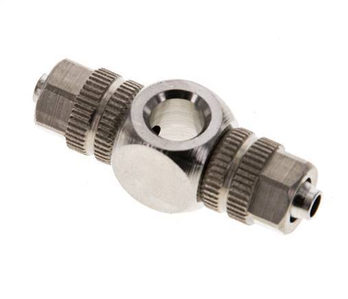 4.3x3 & M5 Nickel plated Brass Banjo Tee Push-on Fitting [2 Pieces]
