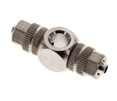 4.3x3 & M5 Nickel plated Brass Banjo Tee Push-on Fitting [2 Pieces]