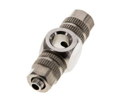 4.3x3 & M5 Nickel plated Brass Banjo Tee Push-on Fitting [2 Pieces]