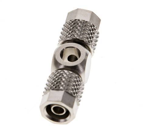 6x4 & M5 Nickel plated Brass Banjo Tee Push-on Fitting [2 Pieces]