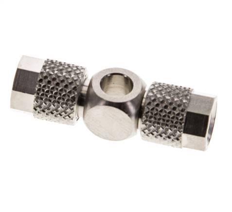 6x4 & M5 Nickel plated Brass Banjo Tee Push-on Fitting [2 Pieces]