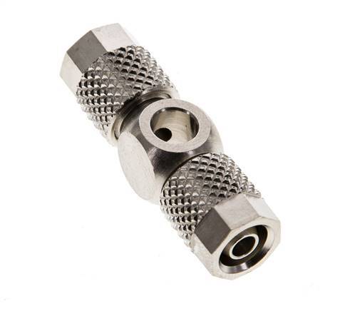 6x4 & M5 Nickel plated Brass Banjo Tee Push-on Fitting [2 Pieces]