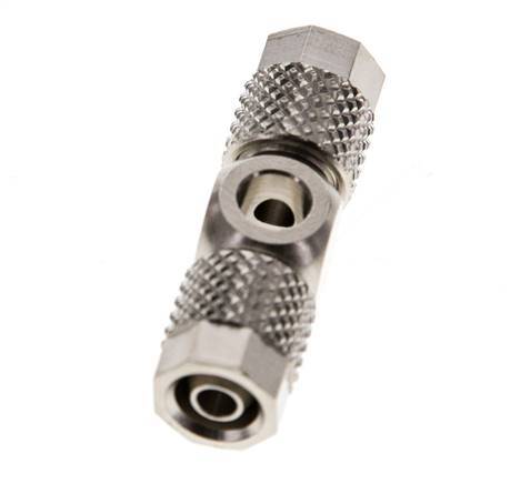 6x4 & M5 Nickel plated Brass Banjo Tee Push-on Fitting [2 Pieces]