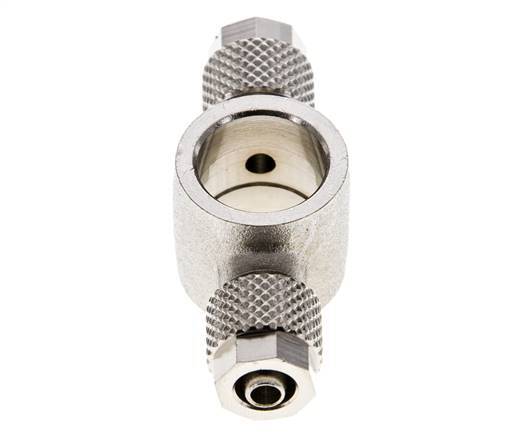 6x4 & G1/4'' Nickel plated Brass Banjo Tee Push-on Fitting [2 Pieces]