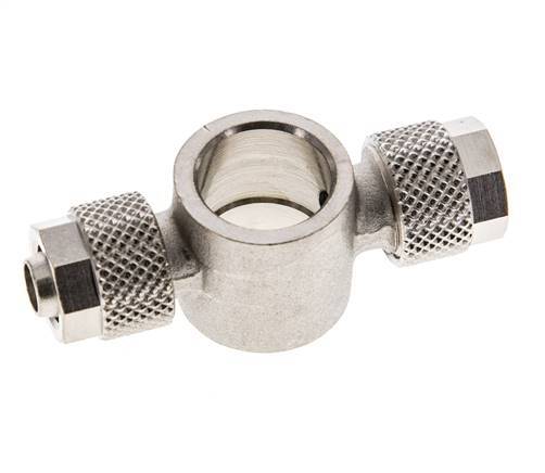 8x6 & G1/4'' Nickel plated Brass Banjo Tee Push-on Fitting [2 Pieces]