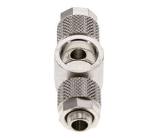 10x8 & G1/4'' Nickel plated Brass Banjo Tee Push-on Fitting [2 Pieces]