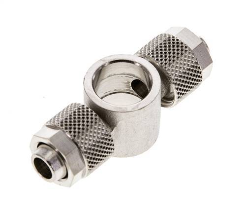 10x8 & G1/4'' Nickel plated Brass Banjo Tee Push-on Fitting [2 Pieces]