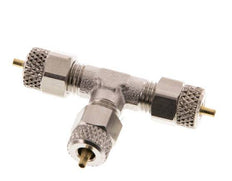 4x2 Nickel plated Brass Tee Push-on Fitting [2 Pieces]