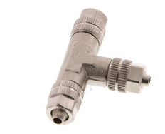 4.3x3 Nickel plated Brass Tee Push-on Fitting [2 Pieces]