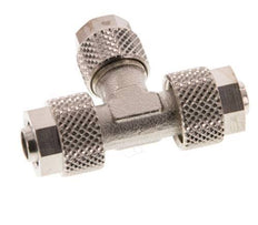 8x6 & 6x4 Nickel plated Brass Tee Push-on Fitting [2 Pieces]