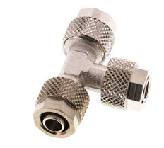 8x6 Nickel plated Brass Tee Push-on Fitting [2 Pieces]
