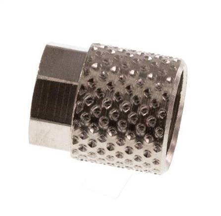 6x4mm (M8x0.75) Nickel-plated Brass Union Nut [20 Pieces]