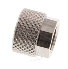 8x6mm (M12x1) Nickel-plated Brass Union Nut [20 Pieces]