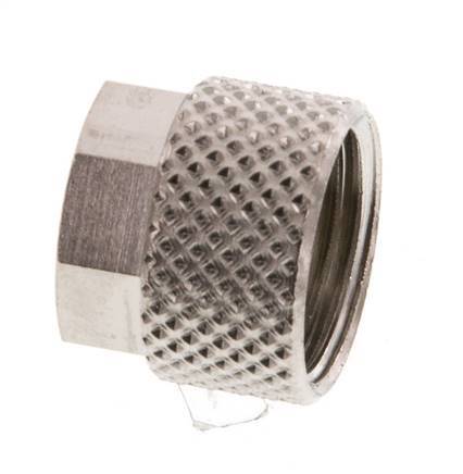 8x6mm (M12x1) Nickel-plated Brass Union Nut [20 Pieces]