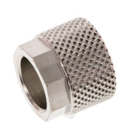 10x8mm (M14x1) Nickel-plated Brass Union Nut [10 Pieces]
