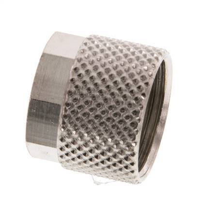 10x8mm (M14x1) Nickel-plated Brass Union Nut [10 Pieces]