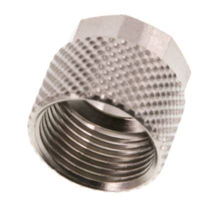 10x8mm (M14x1) Nickel-plated Brass Union Nut [10 Pieces]