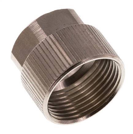 11.6x9mm (M16x1) Nickel-plated Brass Union Nut [5 Pieces]