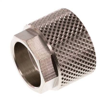 12x10mm (M16x1) Nickel-plated Brass Union Nut [10 Pieces]