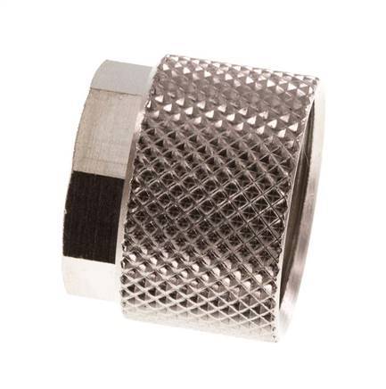 12x10mm (M16x1) Nickel-plated Brass Union Nut [10 Pieces]