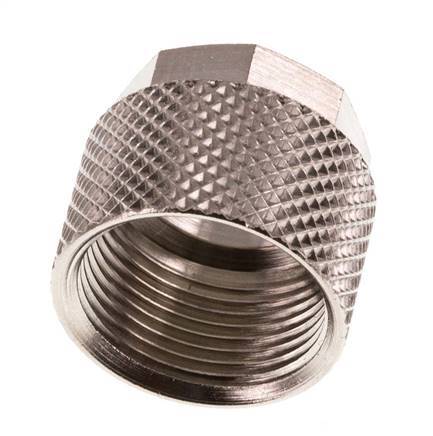 12x10mm (M16x1) Nickel-plated Brass Union Nut [10 Pieces]