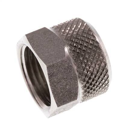 8x6mm (M12x1) Stainless Steel Union Nut [2 Pieces]