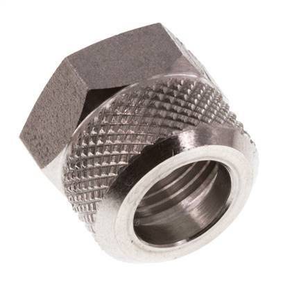 8x6mm (M12x1) Stainless Steel Union Nut [2 Pieces]