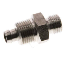 8x6 & G1/8'' Stainless Steel 1.4571 Straight Push-on Fitting with Male Threads