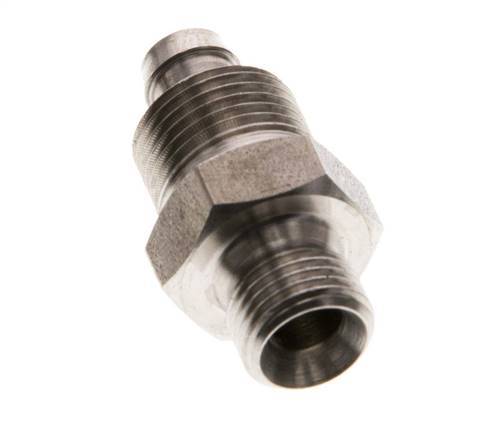 8x6 & G1/8'' Stainless Steel 1.4571 Straight Push-on Fitting with Male Threads