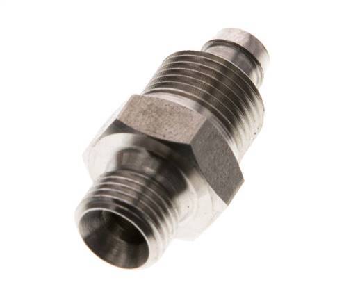 8x6 & G1/8'' Stainless Steel 1.4571 Straight Push-on Fitting with Male Threads