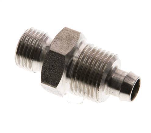 8x6 & G1/8'' Stainless Steel 1.4571 Straight Push-on Fitting with Male Threads