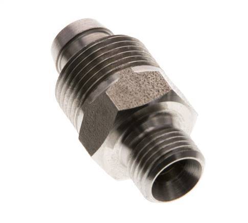 10x8 & G1/8'' Stainless Steel 1.4571 Straight Push-on Fitting with Male Threads