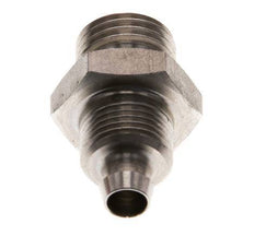 8x6 & G1/4'' Stainless Steel 1.4571 Straight Push-on Fitting with Male Threads