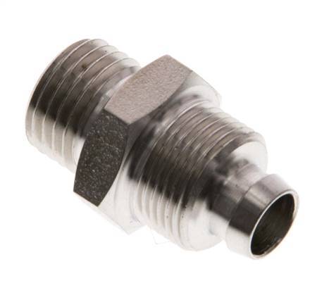 10x8 & G1/4'' Stainless Steel 1.4571 Straight Push-on Fitting with Male Threads