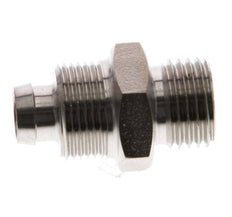 10x8 & G1/4'' Stainless Steel 1.4571 Straight Push-on Fitting with Male Threads