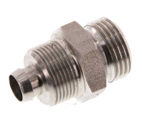 10x8 & G3/8'' Stainless Steel 1.4571 Straight Push-on Fitting with Male Threads