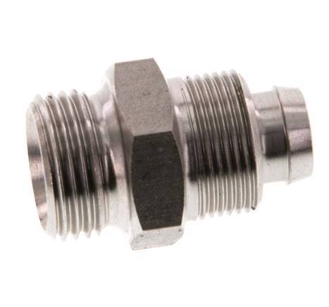 12x10 & G3/8'' Stainless Steel 1.4571 Straight Push-on Fitting with Male Threads