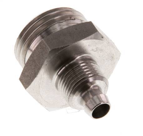8x6 & G1/2'' Stainless Steel 1.4571 Straight Push-on Fitting with Male Threads