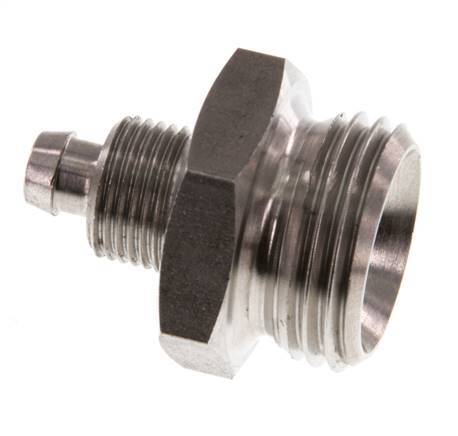 8x6 & G1/2'' Stainless Steel 1.4571 Straight Push-on Fitting with Male Threads