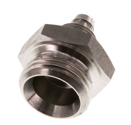 8x6 & G1/2'' Stainless Steel 1.4571 Straight Push-on Fitting with Male Threads