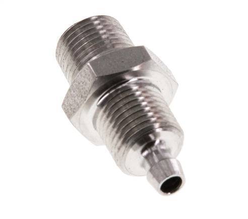 6x4 & 1/8''NPT Stainless Steel 1.4571 Straight Push-on Fitting with Male Threads