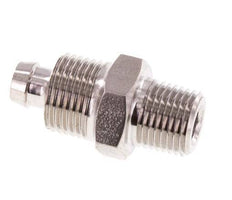 8x6 & 1/8''NPT Stainless Steel 1.4571 Straight Push-on Fitting with Male Threads