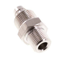 8x6 & 1/8''NPT Stainless Steel 1.4571 Straight Push-on Fitting with Male Threads