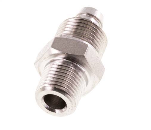 8x6 & 1/8''NPT Stainless Steel 1.4571 Straight Push-on Fitting with Male Threads