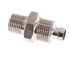 8x6 & 1/8''NPT Stainless Steel 1.4571 Straight Push-on Fitting with Male Threads