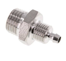 6x4 & 1/4''NPT Stainless Steel 1.4571 Straight Push-on Fitting with Male Threads