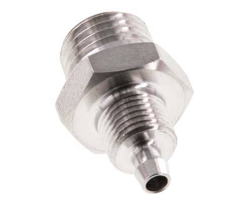 6x4 & 1/4''NPT Stainless Steel 1.4571 Straight Push-on Fitting with Male Threads